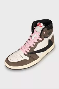 Мужские кроссовки Air Jordan 1 by Nike x Travis Scott