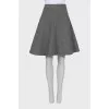 Gray wool skirt
