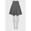 Gray wool skirt