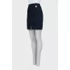 Mini skirt with slit