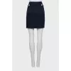 Mini skirt with slit