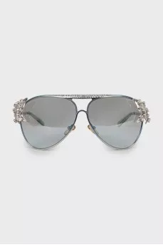 Silver prescription sunglasses