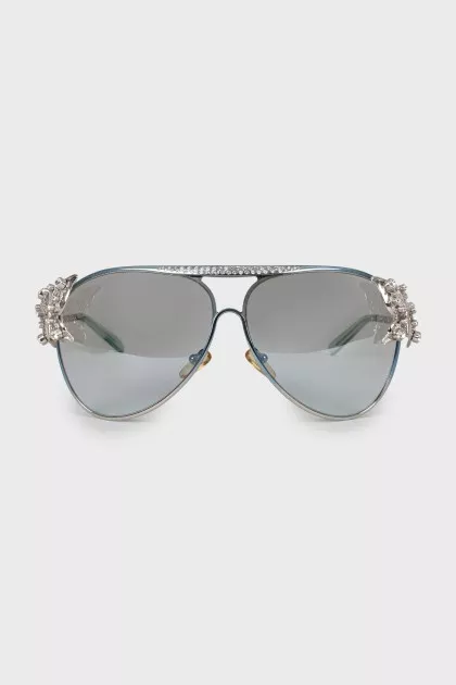 Silver prescription sunglasses