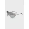 Silver prescription sunglasses