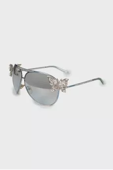 Silver prescription sunglasses