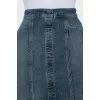 Denim skirt decorated with buttons