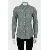 Slim fit paisley shirt