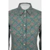 Slim fit paisley shirt