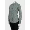 Slim fit paisley shirt