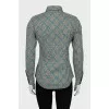 Slim fit paisley shirt