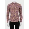 Slim fit paisley shirt