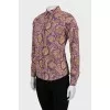 Slim fit paisley shirt