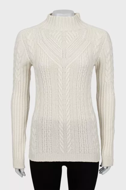 Knitted turtleneck sweater