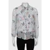 Sheer silk shirt