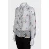 Sheer silk shirt