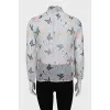 Sheer silk shirt