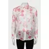 Sheer floral shirt