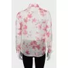Sheer floral shirt