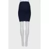 Pencil skirt with decorative seam