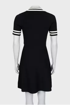 Fitted dress with zipper, with tag