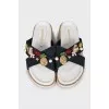 Flip-flops decorated with Swarovski stones