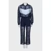 Mixed color woven suit