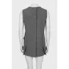 Gray dress with patch pockets