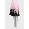 Pleated skirt with zipper