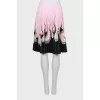 Pleated skirt with zipper
