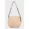 Beige shoulder bag