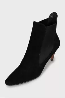 Medium suede ankle boots