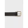 Embossed leather belt
