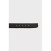 Embossed leather belt