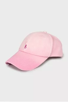 Pink cap with tag