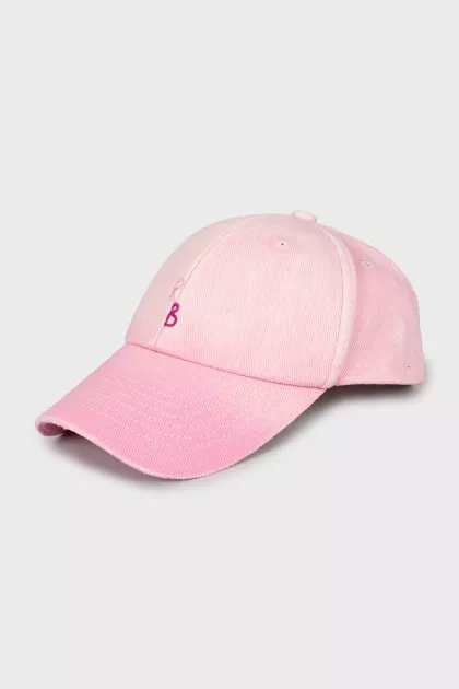 Pink cap with tag