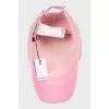Pink cap with tag