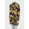 Printed silk shirtdress