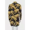 Printed silk shirtdress