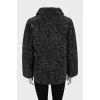 Eco-fur jacket with tag