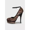 Animal print heels