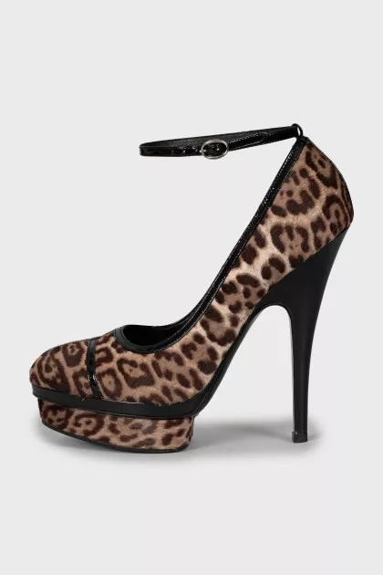 Animal print heels