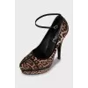 Animal print heels
