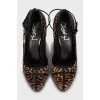 Animal print heels