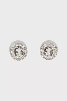 Stud earrings with crystals