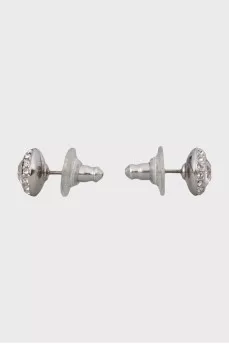 Stud earrings with crystals