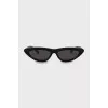 Oval sunglasses in black