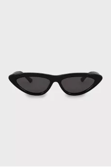 Oval sunglasses in black