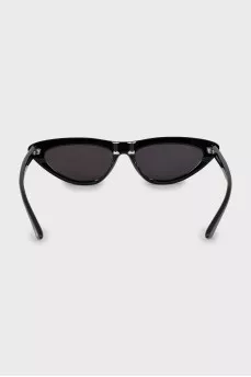 Oval sunglasses in black