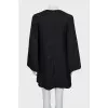 Black dress with gold logo