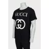 Men's T-shirt with white logo